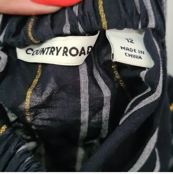 Country road tie up blouse 12 - Picture 4 of 4